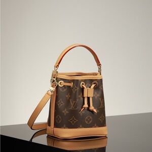 Louis Vuitton Tan and Brown Monogram Shoulder Bag